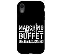 Marchando hacia el buffet como el día de los veteranos de su formación Carcasa para iPhone XR