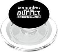Marchando hacia el buffet como el día de los veteranos de su formación PopSockets PopGrip para MagSafe