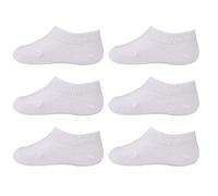 Marchare Calcetines invisibles de algodón antideslizantes de corte bajo para niñas, niños, bebés y niños pequeños, paquete económico de 6/10 pares, 12-24 meses