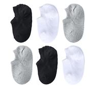 Marchare Calcetines invisibles de algodón antideslizantes de corte bajo para niñas y niños, bebés y niños pequeños, paquete económico de 6/10 pares, 12-24 meses
