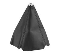 Marchas Pomo Collares De Cambio De Marchas De Cuero PU Universales 16 Mm Para Coche Varios Estilos Pomo Cambio Manual Automático Funda Para Maletero Accesorios(Black stitching)
