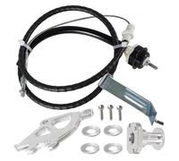 Marchas Selctor Transmisión Kit Cable Embrague Para Ford Para Mustang V6 V8 1996-2004 Ajustador Cortafuegos Triple Gancho QuadrantKit Pieza Sintonización