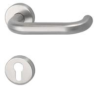 MARCHESI 1401A-2082S-2087PZ-207 Harmonie-Juego de manillas para Roseta PZ, 38-45, Acero Inoxidable Mate