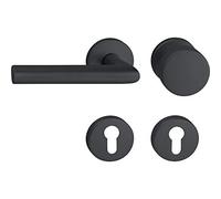 Marchesi 1420A-4101-2082S-2087-9005 LX - Juego de bisagras para puerta, color negro