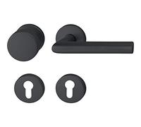 Marchesi 1420A-4101-2082S-2087-9005 RX - Juego de bisagras para puerta, color negro