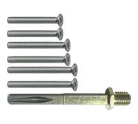 MARCHESI 4355HK Solido-Juego de fijación para Accesorios Intercambiables, Grosor de Puerta 55-65 mm, Acero galvanizado