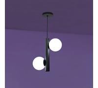 Marchetti Lámpara colgante Tin-Tin, 2 luces, negra