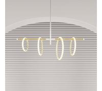Marchetti Ulaop Lámpara colgante LED, cuatro Ring, blanco