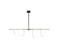 Marchetti Ulaop Lámpara colgante LED, cuatro Ring, negro