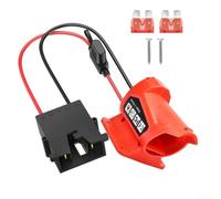 Marchfunny Adaptador de batería de 12 V para baterías M12 que soporta fuente de alimentación para coches de juguete eléctricos y proyectos de iluminación LED de bricolaje con plástico ABS robusto y