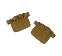 Marchfunny Almohadillas de piel de vaca para un mejor agarre, vendas protectoras para levantamiento de pesas y peso muerto, protectores de palma transpirables que reducen la fricción (marrón)