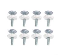 Marchfunny Barras de perno de ajuste para puertas de seguridad - 8 piezas accesorios de tornillo de barandilla en blanco y negro, barras roscadas de acero inoxidable de 8 cm para extensión de puerta