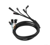 Marchfunny Cable de alimentación de repuesto para scooter eléctrico KUGOO M5 con cable de datos 5 en 1, arnés de carga de 180 cm en goma y metal, accesorio portátil, color negro