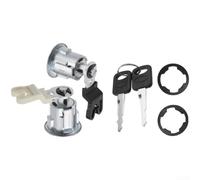 Marchfunny Cilindro de cerradura de puerta y llaves XL2Z7821990AC compatible con Ford para Ranger, serie E, Explorer, camiones serie F 1996 2009 pieza de repuesto