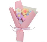 Marchfunny Cinco ramos de punto individuales con pétalos de seda en capas para mesa de boda cohesiva o uso ceremonial (rosa)