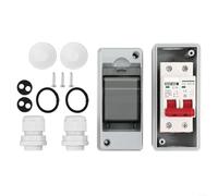 Marchfunny Circuito solar fotovoltaico del disyuntor de la batería con la caja de conexiones impermeable IP65 y la protección de la sobrecarga para los usos del combinador del picovoltaico (16A)