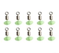 Marchfunny - Cuentas de pesca con giro de 360 grados para conjuntos de aparejos de polea y aparejo deslizante en pesca marina y lago (10 piezas de 5 x 8 mm)