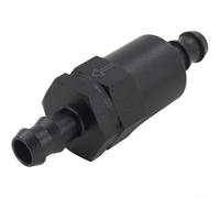 Marchfunny Filtro de combustible compacto en línea de aluminio con pantalla de malla 30 para protección del sistema de combustible, compatible con líneas de combustible de 1/2 pulgadas, 3/8 pulgadas