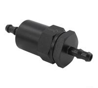 Marchfunny Filtro de combustible en línea de aluminio compacto con pantalla de malla 30 para protección del sistema de combustible, compatible con líneas de combustible de 1/2 pulgadas, 3/8 pulgadas