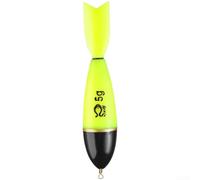 Marchfunny Flotador de pesca de roca que brilla en la oscuridad con cuerpo grande y diseño de cola de cohete para una mejor resistencia al viento y resultados de lanzamiento consistentes (11 cm de