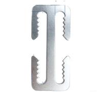 Marchfunny Hebilla de anillo en D de acero inoxidable SS316 resistente al agua para correas de mochila de equipo de buceo y aplicaciones de equipos de montañismo (gris plateado)