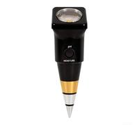 Marchfunny Herramienta de análisis de suelo para pruebas de pH y humedad en jardinería, agricultura, ajustes de invernadero, lectura analógica, no requiere fuente de alimentación (corto)