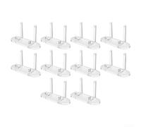 Marchfunny Juego de 10 soportes de exhibición de tarjetas de acrílico para tarjetas coleccionables con ranura segura para PSA, SGC, BGS clasificado para tarjetas deportivas y de juegos