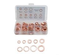 Marchfunny Juego de 200 arandelas de sellado de cobre para uso de inyectores diésel en accesorios de combustible hidráulico y sumidero de automoción en múltiples tipos de motores