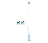 Marchfunny Juguete interactivo para gatos con movimiento eléctrico de mariposa para jugar en interiores, fomenta la persecución, el rebote y el enfoque sostenido durante el tiempo a solas