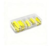 Marchfunny Kit de cuerpo de espuma para atar moscas, 18 piezas a base de EVA para patrones de mosca flotante seca con construcción de capa de dos tonos y estabilidad (amarillo y negro)