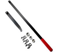 Marchfunny Kit de herramientas de tensor de correa serpentina de 8 piezas con llaves de pata de gallo enchufes cortos y llaves ergonómicas de mango para reparaciones automotrices (B)