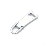Marchfunny Kit de reparación de cremallera, 2 piezas de metal para cremalleras de plástico en chaquetas, bolsas, tiendas de campaña, sin herramienta de costura, tamaños XS-XXL (plateado)