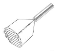 Marchfunny Machacador de patatas de acero inoxidable de grado profesional con mango TPR para uso diario en el hogar y pequeños espacios de cocina (A)