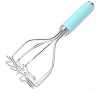 Marchfunny Machacador de patatas de acero inoxidable de grado profesional con mango TPR para uso diario en el hogar y pequeños espacios de cocina (C)
