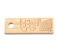 Marchfunny - Medidor de madera para atado de moscas, diseñado para adaptarse a la mayoría de los tallos de tornillo de banco y mostrar claramente los tamaños de gancho 4 a 22