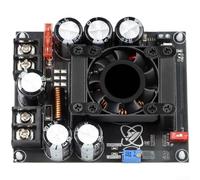 Marchfunny Módulo convertidor de impulso XY-BS750 para amplificadores de audio con ajuste continuo de voltaje pantalla de salida en tiempo real y sistema de refrigeración de disipador de calor dual