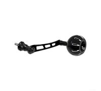 Marchfunny Para FUEGO PARA STRADIC Spinnings Reel Metal Single Arm Power Handle Pomo redondo (35 mm negro plateado)