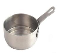 Marchfunny Plato de salsa de acero inoxidable para salsas, condimentos y condimentos, tazón redondo pequeño para servir para cocina, mesa de comedor, buffet (S)
