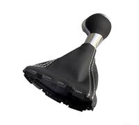 Marchfunny Pomo de palanca de cambios de cuero + ABS para TT para TTS para TTRS 8J, compatible con uso repetido e integración visual (línea blanca)