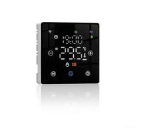 Marchfunny Termostato programable Tuya Smart WiFi para caldera de gas del hogar y calefacción de suelo, habilitada para aplicación, control de voz (negro)