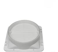 Marchfunny Válvula de amortiguador de escape para campana extractora de 150 mm, 160 mm, 170 mm y 180 mm, conducto para uso de ventilación (160 unidades, color blanco individual)