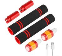 Marchfunny Varilla de extensión de scooter eléctrico para scooters Xiaomi con tira de luz LED y agarre ergonómico para un mejor manejo (E)