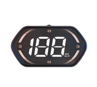 Marchfunny Velocímetro GPS digital para coche HUD con pantalla MPH real para varios vehículos, límite de velocidad y brillo adaptable para uso diurno y nocturno (dorado)