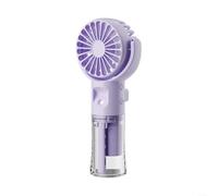 Marchfunny Ventilador portátil de mano con spray de niebla de agua, mini ventilador de mano recargable, 4 velocidades, ventilador de niebla de agua USB, ventilador de niebla de refrigeración que