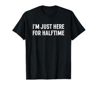 Marching Band Mom Dad I'm Just Here for Halftime Camiseta gráfica económica