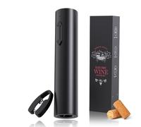 Marchpower Sacacorchos Eléctrico, Abridor de Vino Eléctrico Portátil y Recargable, Abridor de Botellas de Vino Eléctrico con Cortador de Papel de Aluminio y Cable de Carga Micro USB C