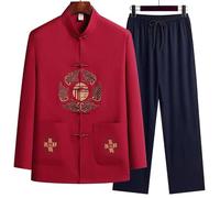 Marciales Kung Fu Camisetas Tang,Tradicional Tai-Chi Uniformes,Tang Traje De Artes Marciales Kung Fu,Deportes matutinos for Caminar al Aire Libre Tai Chi Traje,para Tai-Chi,Kung Fu Y Ocio
