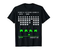Marcianitos diseño Retro Pixel Art Gamer G stilo Arcade Camiseta
