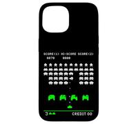 Marcianitos diseño Retro Pixel Art Gamer Geek Estilo Arcade Carcasa para iPhone 15