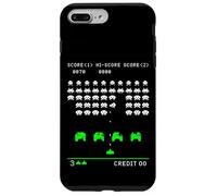 Marcianitos diseño Retro Pixel Art Gamer Geek Estilo Arcade Carcasa para iPhone 7 Plus/8 Plus